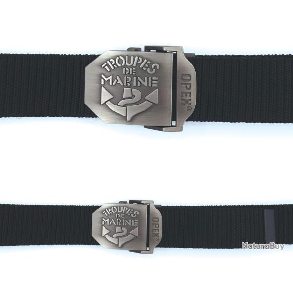 Ceinture boucle grav�e TDM - Noir