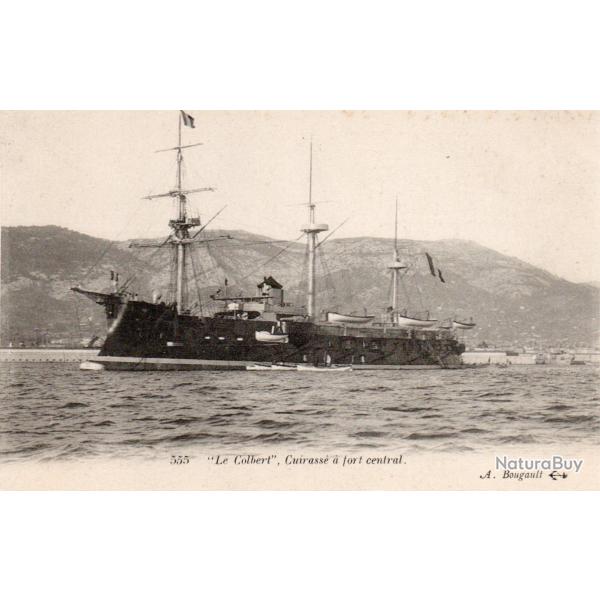 CPA - Marine  de Guerre - " Le Colbert " Cuirasse a fort  central N�4200