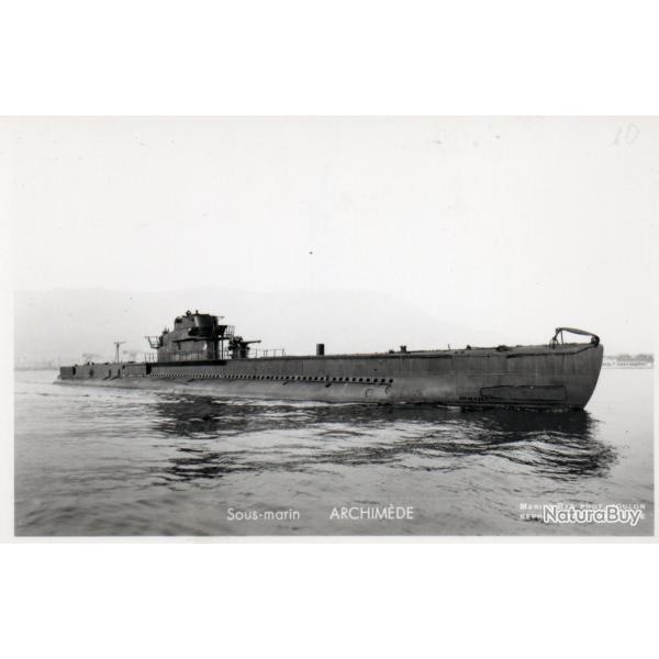 CPA -PHOTO-  Marine Guerre - SOUS MARIN  " ARCHIMEDE "  - N� 4207