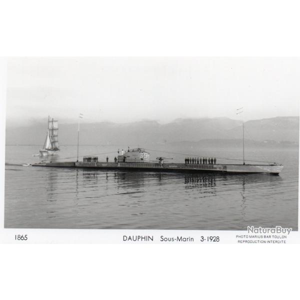 CPA -PHOTO-  Marine Guerre - SOUS MARIN  "DAUPHIN "  - N� 4208