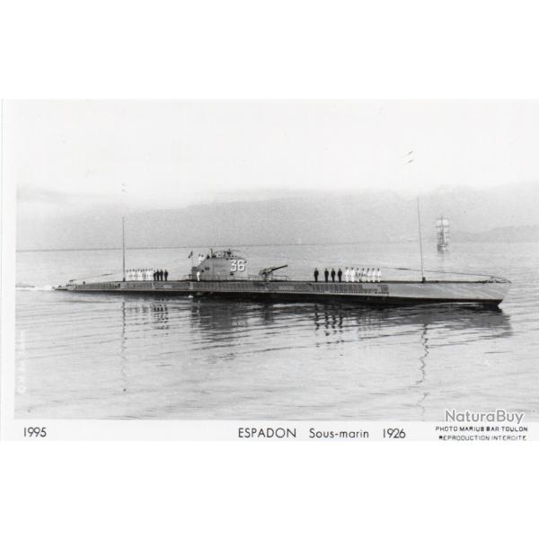 CPA -PHOTO-  Marine Guerre - SOUS MARIN  " ESPADON "  - N� 4209