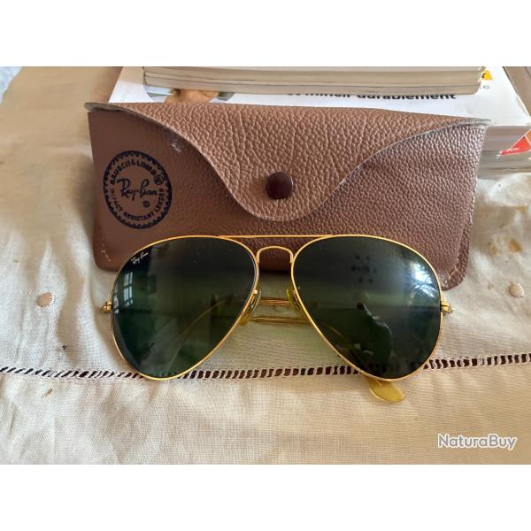 Ray-Ban Aviator Golden USA vantage - verres verts G-15 - monture dor�e 24K