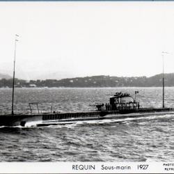 Carte postale Sous-marin REQUIN 1927 Toulon  - N&deg; 4213