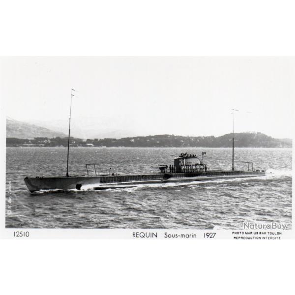 CPA -PHOTO-  Marine Guerre - SOUS MARIN  "REQUIN"  - N� 4213