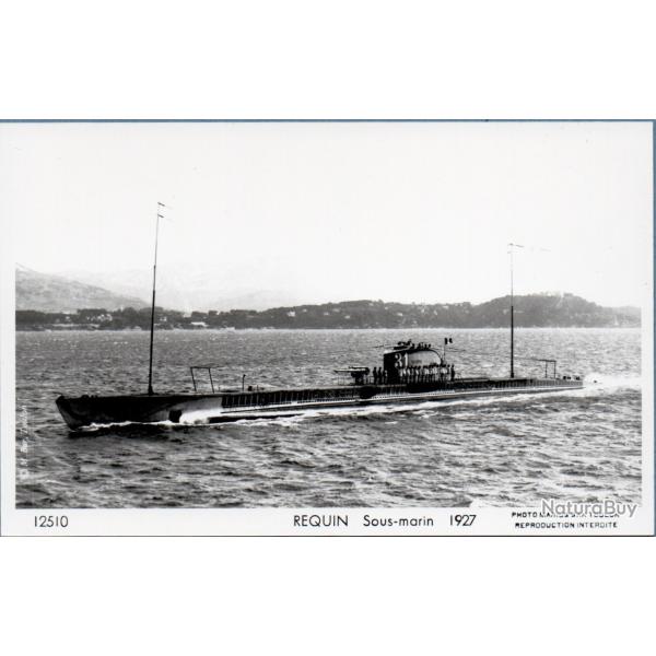 Carte postale Sous-marin REQUIN 1927 Toulon  - N� 4213