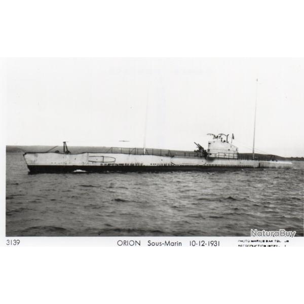 CPA -PHOTO-  Marine Guerre - SOUS MARIN  " ORION "  - N 4216