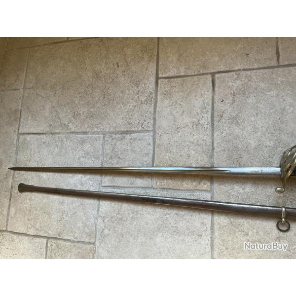 Sabre d'officier d'infanterie modle 1882, garde  quatre branches Fabriqu 1916