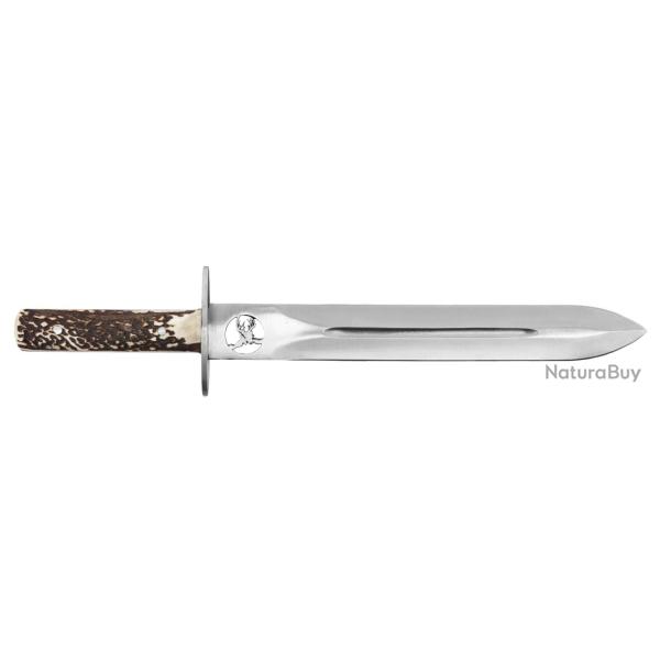 Dague de chasse Country manche Cerf - Lame ajour�e 28,5 cm