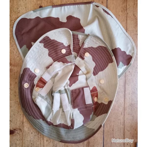 Chapeau de brousse "Madagascar" arm�e fran�aise, camo d�sert T60/63