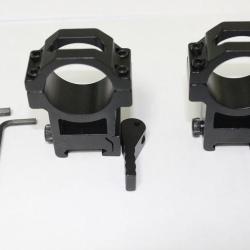 Colliers TIROPTIC TW1 30mm hauteur m&eacute;dium &agrave; fixation rapide