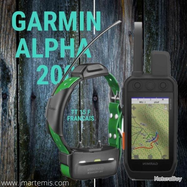 ALPHA 200F GARMIN + COLLIER GPS POUR CHIENT25 FRANCAIS SANS TOUR DE COU
