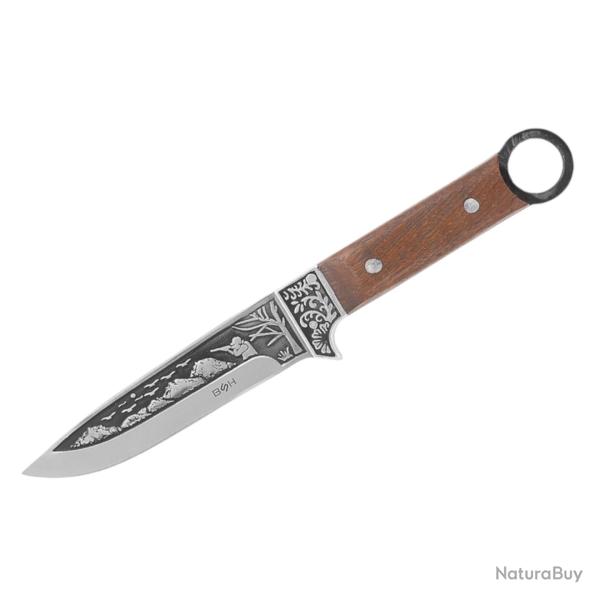 COUTEAU DE CHASSE BSH N-213C - Gravure Chasse Traditionnelle - FULL TANG 440