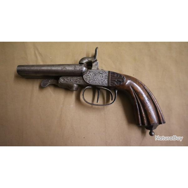 joli pistolet de v�nerie � broche , deux canons