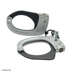 Menottes RIVOLIER double s&eacute;curit&eacute; bouton poussoir