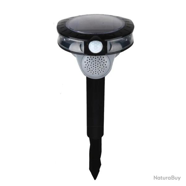 R�pulsif anti-oiseaux solaire � sons et flashs avec d�tecteur de mouvement
