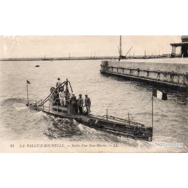 CPA - Marine de Guerre - LA PALLICE-ROCHELLE - Sortie d'un Sou - Marin N�4214