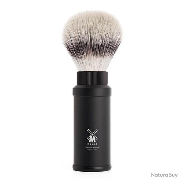 Blaireau Muhle Voyage monture aluminium anodis noir 31M536