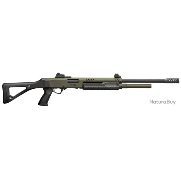 FABARM Pompe STF/12 Pistol Grip Mil Spec Green Calibre 12/76 canon de 61 cm