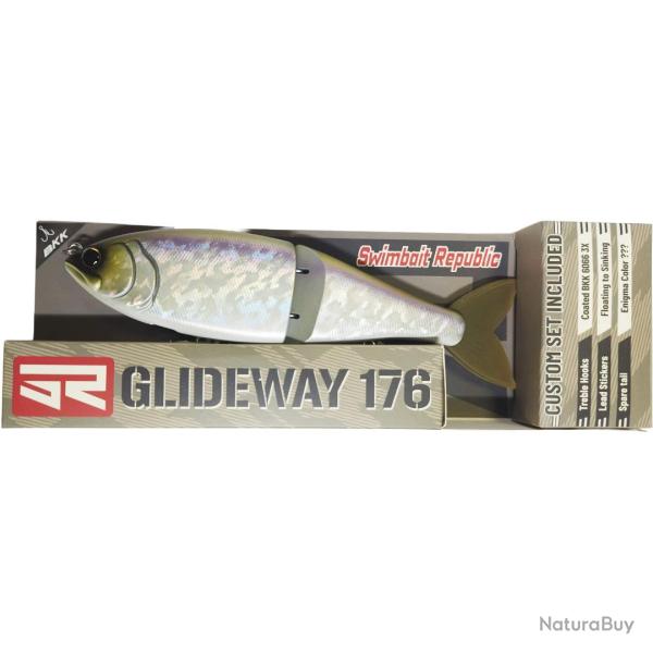 Poisson Nageur Swimbait Republic Glideway 17,6cm 17,6cm 80,5g Aurora Shad