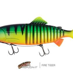 Leurre Souple Fox Rage Giant Jointed Replicant 32cm 350g 32cm Fire Tiger UV