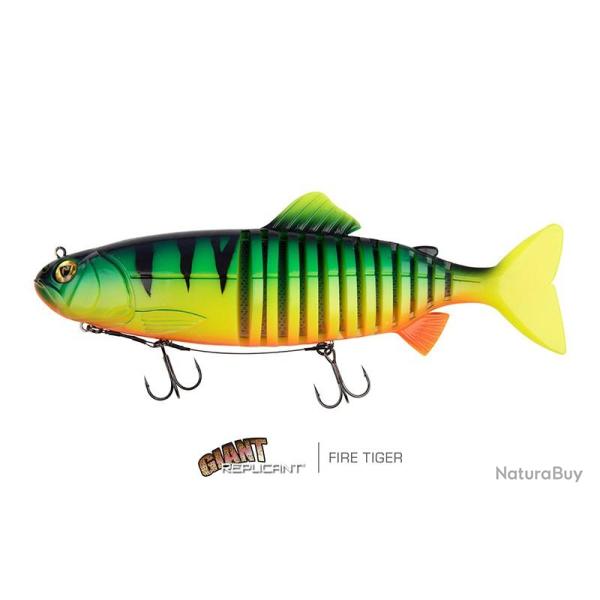 Leurre Souple Fox Rage Giant Jointed Replicant 32cm 350g 32cm Fire Tiger UV