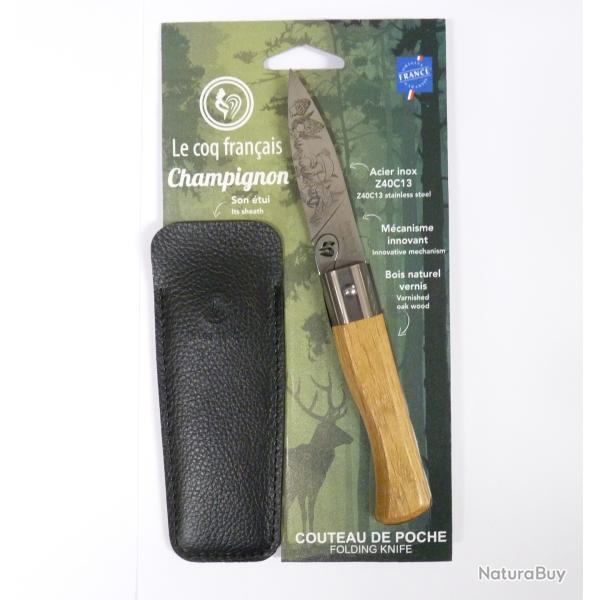 Couteau Le Coq Francais CHAMPIGNON + Etui
