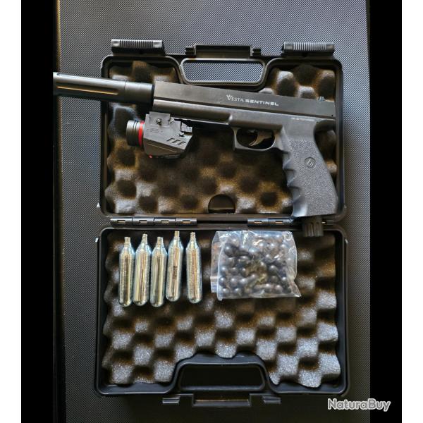 Vesta sentinel Avec malette umarex 5 sparclettes Rallonge de canonPoint rouge+torche