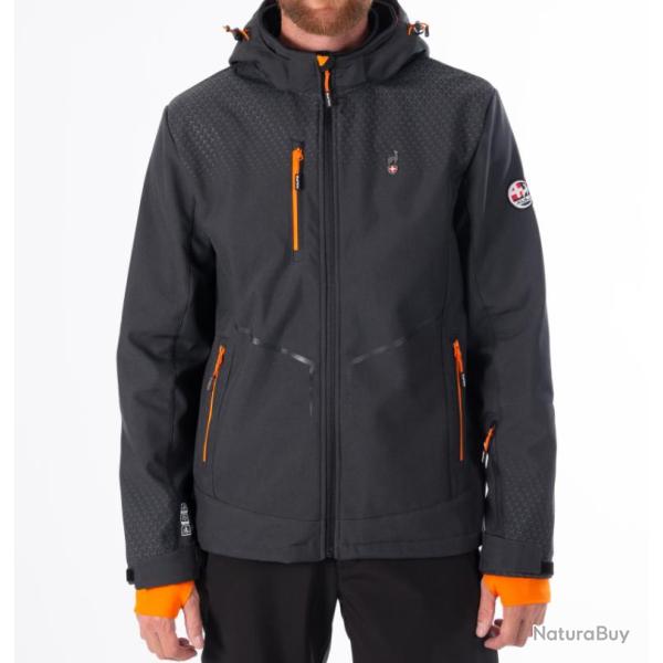 Softshell Imperm�able de Randonn�e Homme Aulp Cyrus Gris