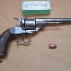 Revolver Lefaucheux Modèle 1854 2eme type calibre 12mm a broche