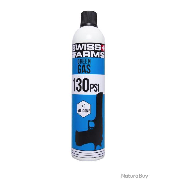 Bouteille de gaz Airsoft Swiss arms DE Green (130 PSI) Sec 700 ml