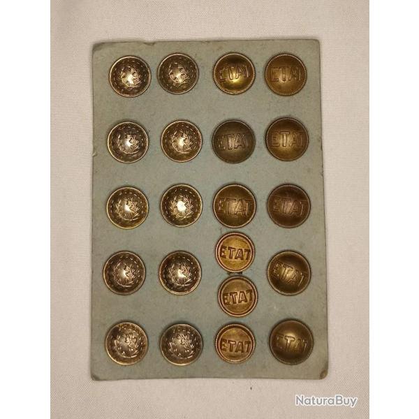 Boutons Suret� Publique Police �tat p�riode 1940/50