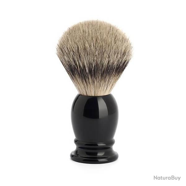 Blaireau Muhle Classic synth�tique argent� monture noir 33K256