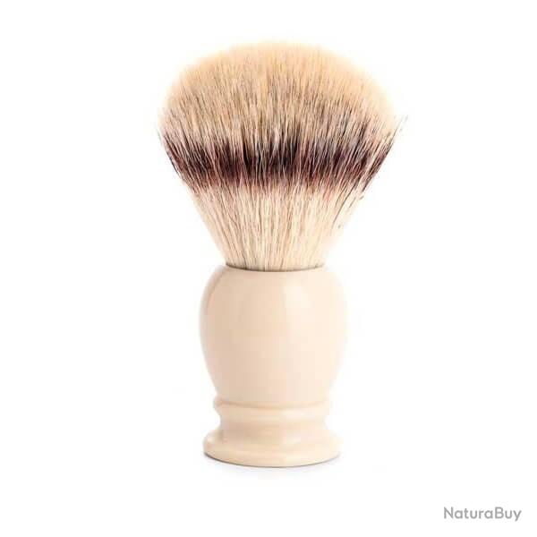 Blaireau Muhle Classic synthtique argent monture ivoire 35K257