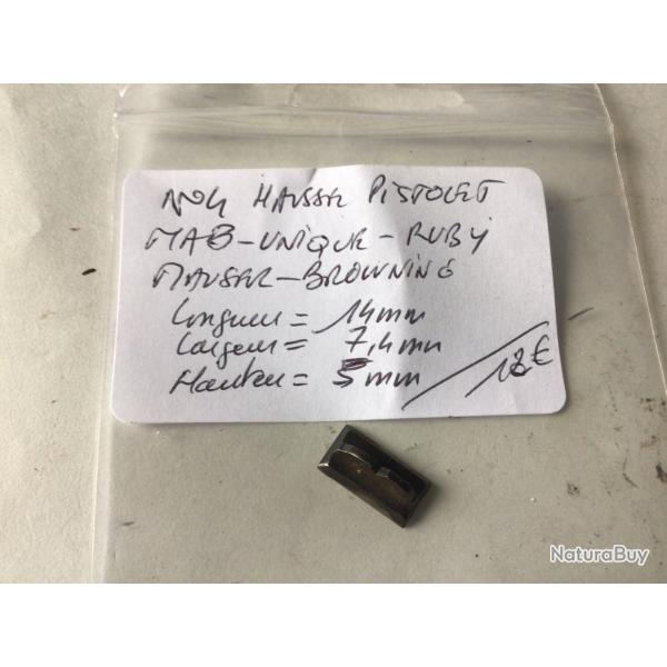 VENDU PAR LE-CUIRASSIER N 4 HAUSSE PISTOLET MAB-UNIQUE-RUBY -MAUSER-BROWNING