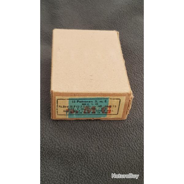 Boite vide 7,92 Mauser  ww2 1943