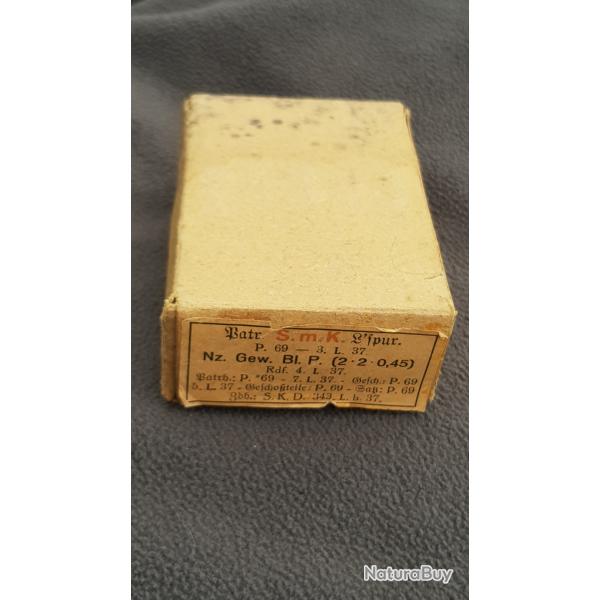 Boite vide 7,92 Mauser  ww2 1937