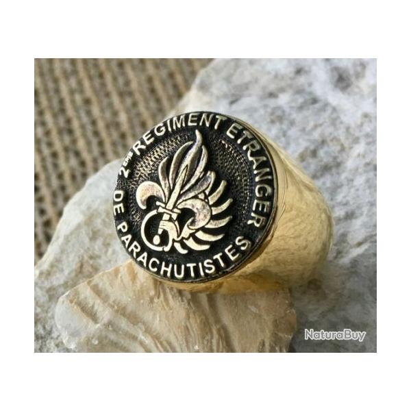 1 Bague l�gion �trang�re  2 REP  fremdenlegion, french foreign legion dor�e
