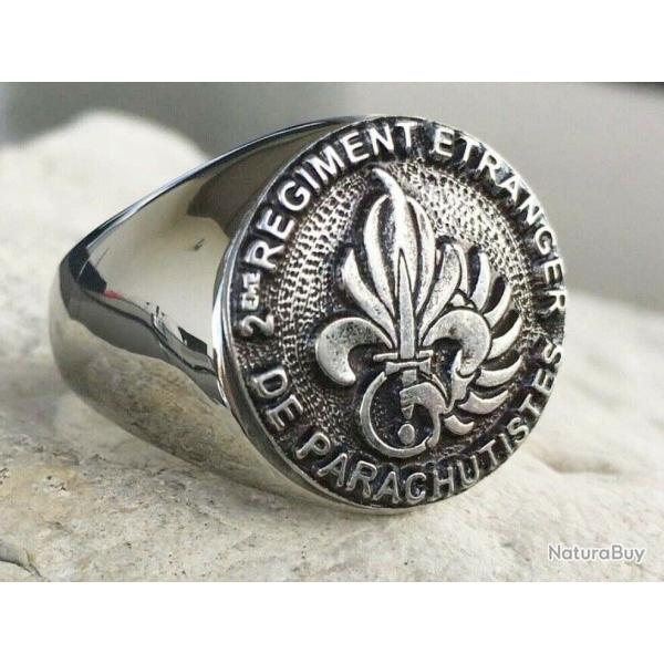 1 Bague l�gion �trang�re  2 REP  fremdenlegion, french foreign legion argent�e