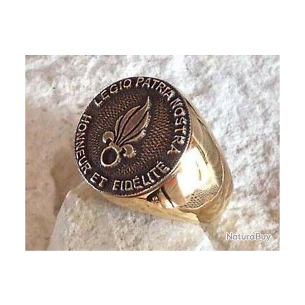 1 Bague  flamme l�gion �trang�re   fremdenlegion, french foreign legion dor�e