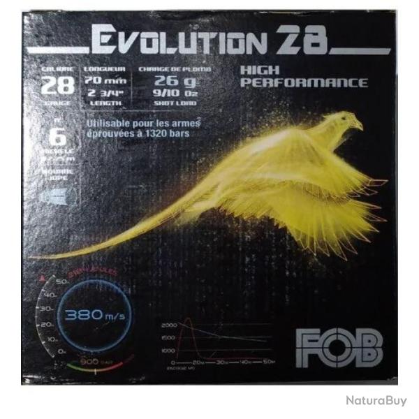Cartouches de chasse FOB Evolution 26 28 g Cal.28 70 Par 1