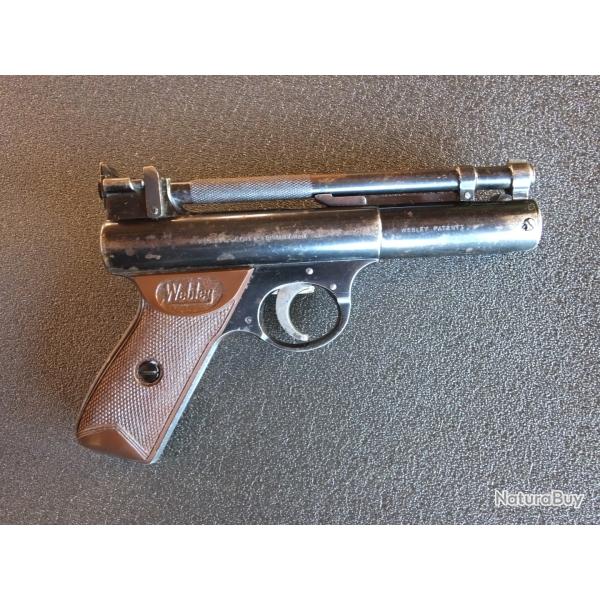 Magnifique et rare WEBLEY & SCOTT "SENIOR" - Made in England - Calibre 4.5 mm - COLLECTOR