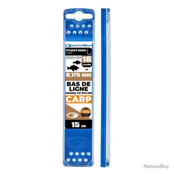 Bas de Ligne Mont� GARBOLINO Power Bend Carp 12