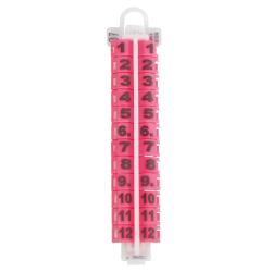 Bagues &agrave; clip num&eacute;rotation laser Rose - RING4WINGS Du N&deg;21 &agrave; 30 22 mm