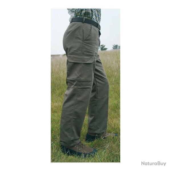 Pantalon treillis M64 4 poches coton toile de satin kaki 16 ans