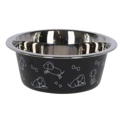 Gamelle en acier inoxydable pour chiens &agrave; longues oreilles 4 000 ml