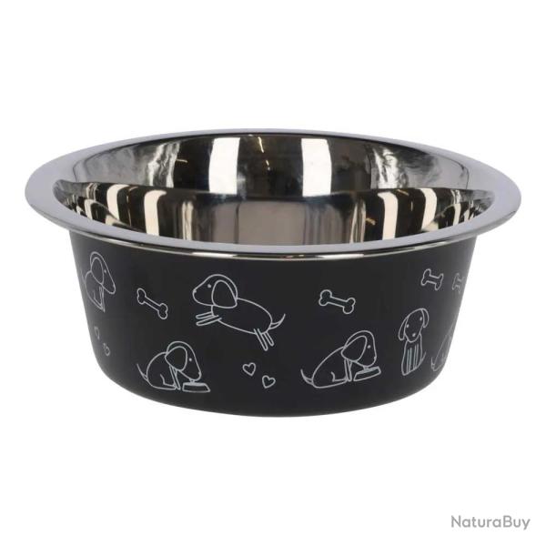 Gamelle en acier inoxydable pour chiens � longues oreilles 4 000 ml