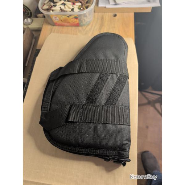 housse de transport et protection arme de poing NOIR AVEC SANGLE