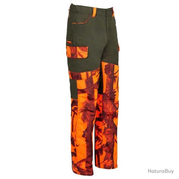 Prix de d�part � 1� !! Pantalon roncier traque tradition Orange Ghostcamo Percussion Taille 38