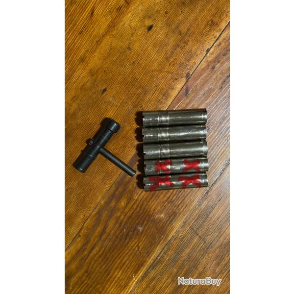Lot de 3 Chokes Benelli Crio Plus - Calibre 20
