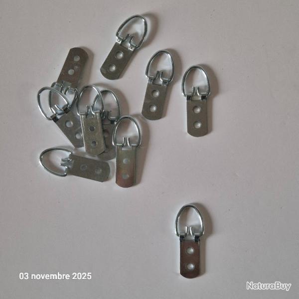 lot 10 crochets cadres en mtal fixation murale,  cadre photo, tagre,